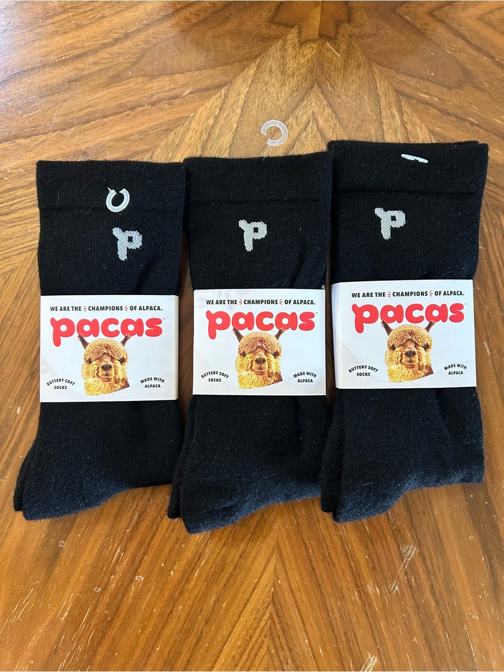 Pacas Men’s Black Alpaca Blend Socks 3 Pack